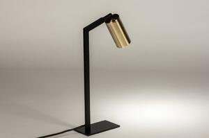 Stolní minimalistická lampa Benett Black and Gold (LMD)