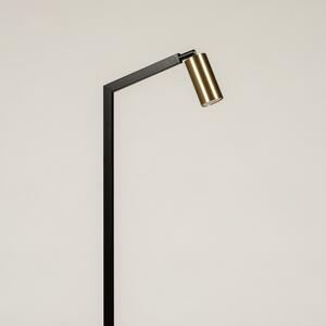 Stojací minimalistická lampa Benett Black and Gold (LMD)