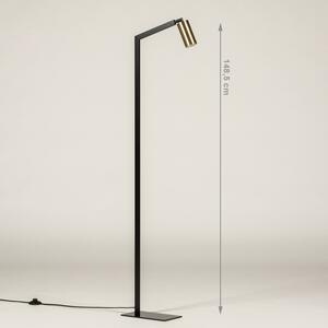 Stojací minimalistická lampa Benett Black and Gold (LMD)