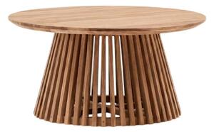 Konferenční stolek z teakového dřeva Kave Home Irune, ⌀ 80 cm