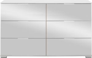 KOMODA, bílá, 130/83/41 cm Carryhome