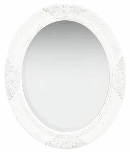 Nástěnné zrcadlo barokní styl 50 x 60 cm bílé 320348