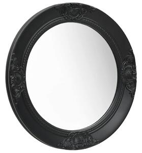 Nástěnné zrcadlo barokní styl 50 cm černé 320347