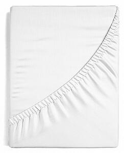 Prostěradlo Bílé PREMIUM Bavlněný mikroplyš 90-100 x 200-220/30