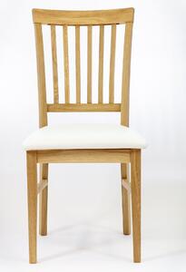 Dubová židle 02 Eko kůže černá/bílá 46x95x52
