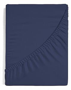 Prostěradlo Tmavě modré JERSEY PREMIUM Jersey PREMIUM 90-100 x 200-220/30