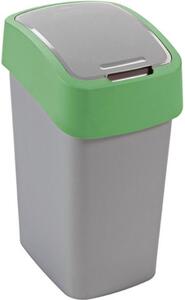 CURVER Odpadkový kioš FLIP BIN 10l stříbrný/zelený