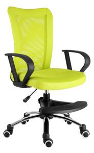 Dětská židle s podnoží BUCK –⁠ látka, více barev Reflexní zelená