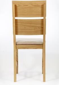 Dubová židle 03 Eko kůže černá/bílá 43x95x43
