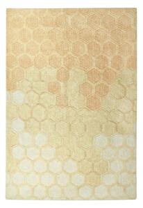 Okrově žlutý pratelný ručně tkaný bavlněný koberec 140x200 cm Sweet Honey – Lorena Canals