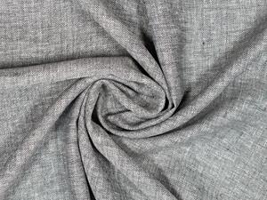 Snový svět Lněná látka černá rybí kost 190 g/m2