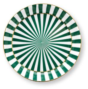 Pip Studio hrnek bez ucha Royal Tiles s čajovým talířkem zelený