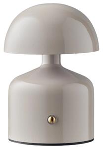 Nordic Living Šedá kovová stolní lampa Ailla 13,5 cm