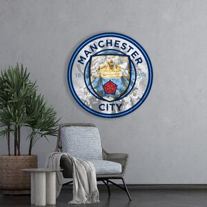 HDF Dřevěný barevný obraz Manchesteru City