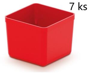 Sada 7 plastových boxů na nářadí UNITE BOX 55x55x165 červené