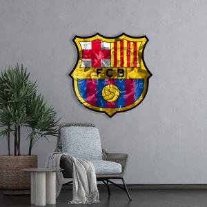 Dřevěný obraz na zeď FC Barcelona