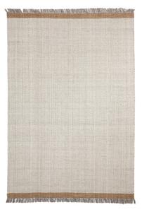 Krémový ručně tkaný vlněný koberec 200x300 cm Brina – Kave Home