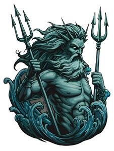 Svítící obraz - Poseidon