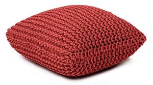 Červený pletený taburet Knit – Bonami Essentials