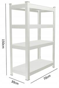 Regál GWI0582 černý 70x150x30 cm