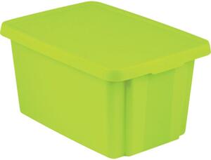 CURVER Úložný box ESSENTIALS 45l s víkem zelený