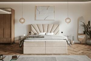 Manželská postel EMMA Boxspring 6 | 160 x 200 cm Provedení: Posteľ bez toppera