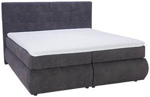 POSTEL BOXSPRING, 180/200 cm, textil, tmavě šedá Voleo - Postele boxspring