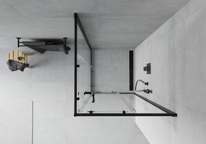 Mexen Rio čtvercový sprchový kout 90 x 90 cm, Průhledné, Černá