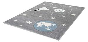 Lalee Dětský kusový koberec Amigo 330 Silver Rozměr koberce: 80 x 150 cm