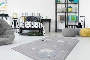 Lalee Dětský kusový koberec Amigo 330 Silver Rozměr koberce: 160 x 230 cm