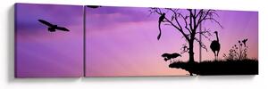 Obraz - Siluety zvířat (170x50 cm)