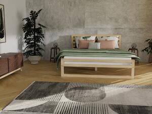 Dvoulůžková postel DELUXE - Tmavě šedá, 160 x 200 cm