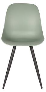 Zelená/černá jídelní židle Edami