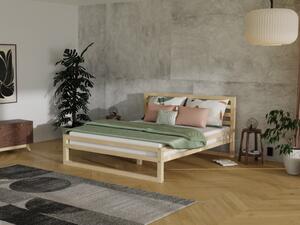 Dvoulůžková postel DELUXE - Tmavě šedá, 160 x 200 cm