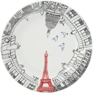 Gien CA C'EST PARIS ! Dezertní talíře sada 4 kusů