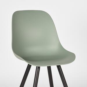 LABEL51 Zelená/černá jídelní židle Edami