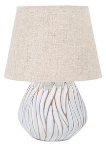 Béžová stolní lampa s textilním stínidlem (výška 48 cm) Honduras – Mauro Ferretti