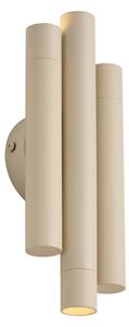 Retro nástěnné svítidlo béžové 3-světelné - Pipes