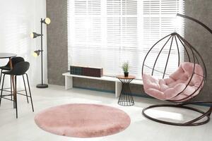 Lalee Kusový koberec Heaven 800 Powder pink Rozměr koberce: 160 cm KRUH