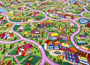 Breno Metrážový koberec AMAZING TOWN, šíře role 400 cm, Vícebarevné