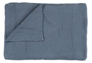 Designový pléd Nordic Knit by Marc O´Polo, 130x170 cm, Smoke blue