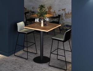 Dubový barový stolek vysoký 90x100x90