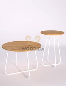 Dubový konferenční stolek Ław10 40x60x40