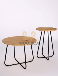 Dubový konferenční stolek Ław10 60x45x60