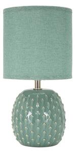 Světle modrá keramická stolní lampa s textilním stínidlem (výška 27 cm) Pontus – Mauro Ferretti