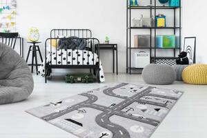 Lalee Dětský kusový koberec Amigo 331 Silver Rozměr koberce: 80 x 150 cm