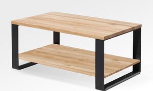 Dubový konferenční stolek Ław30 s policí 100x45x60