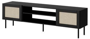 TV skříňka/stolek Wilent, Barva: černý mat / černý mat + linol calabria Mirjan24 5903211301308