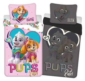 Povlečení Paw Patrol Pups svítící Bavlna, 140/200, 70/80 cm