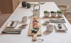 Jídelní set na sushi pro dva, Ukiyo, bílá